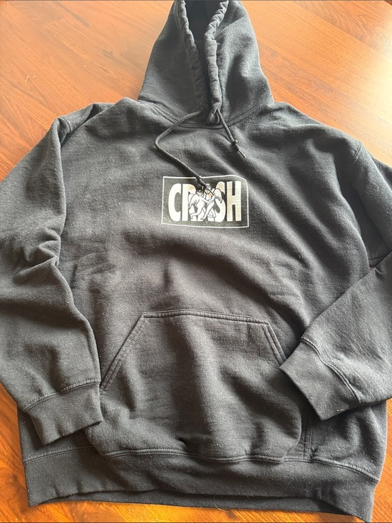 les louanges Other - CRUSH les louanges large Graphic Black Hoodie - Men
